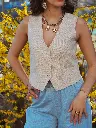 Gilet MAYA beige/lin