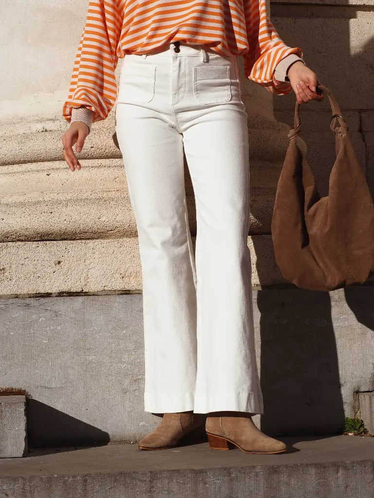 Jeans RON blanc