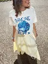 T-shirt DANCING QUEEN blanc