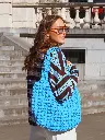 Sac FINNA matelassé bleu