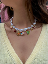 Collier TISSIA charms/perle
