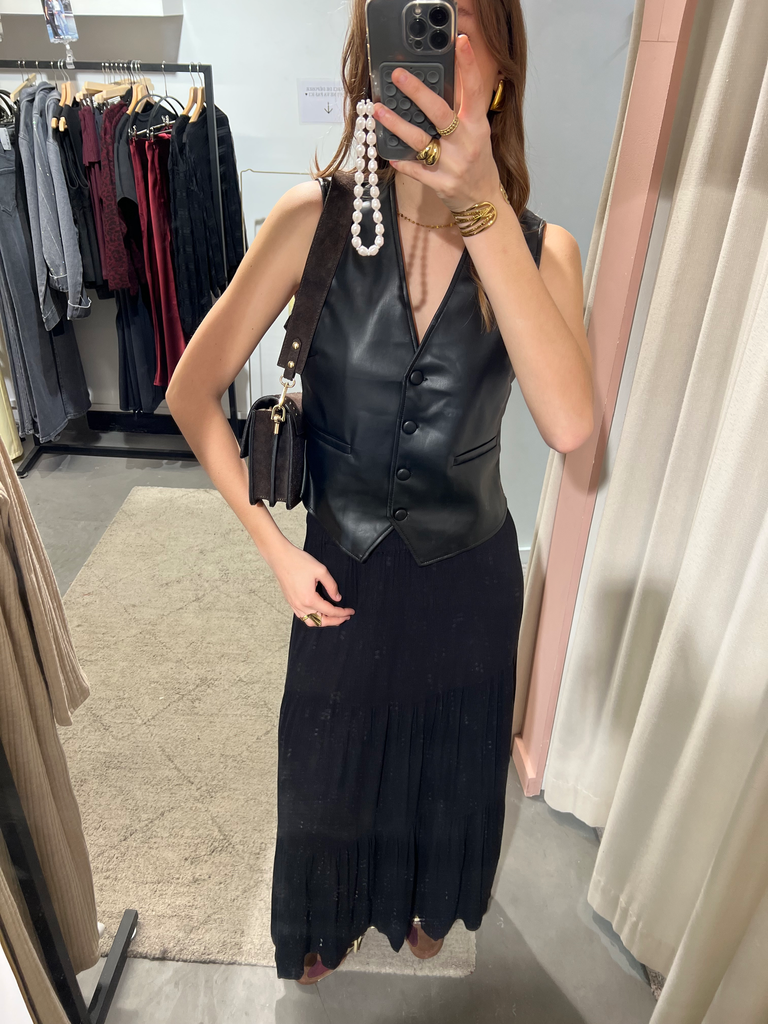 Jupe MIKKA fluide noir  (XS)