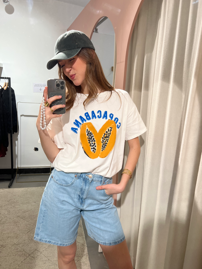 T-shirt COPACABANA wit