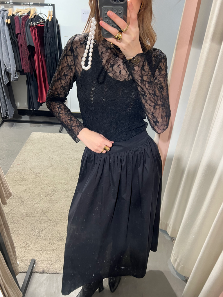 Jupe LEONORA noir  (XS)