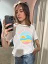 T-shirt COASTAL WAVES blanc