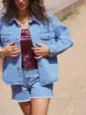Veste TAMRA jeans/strass