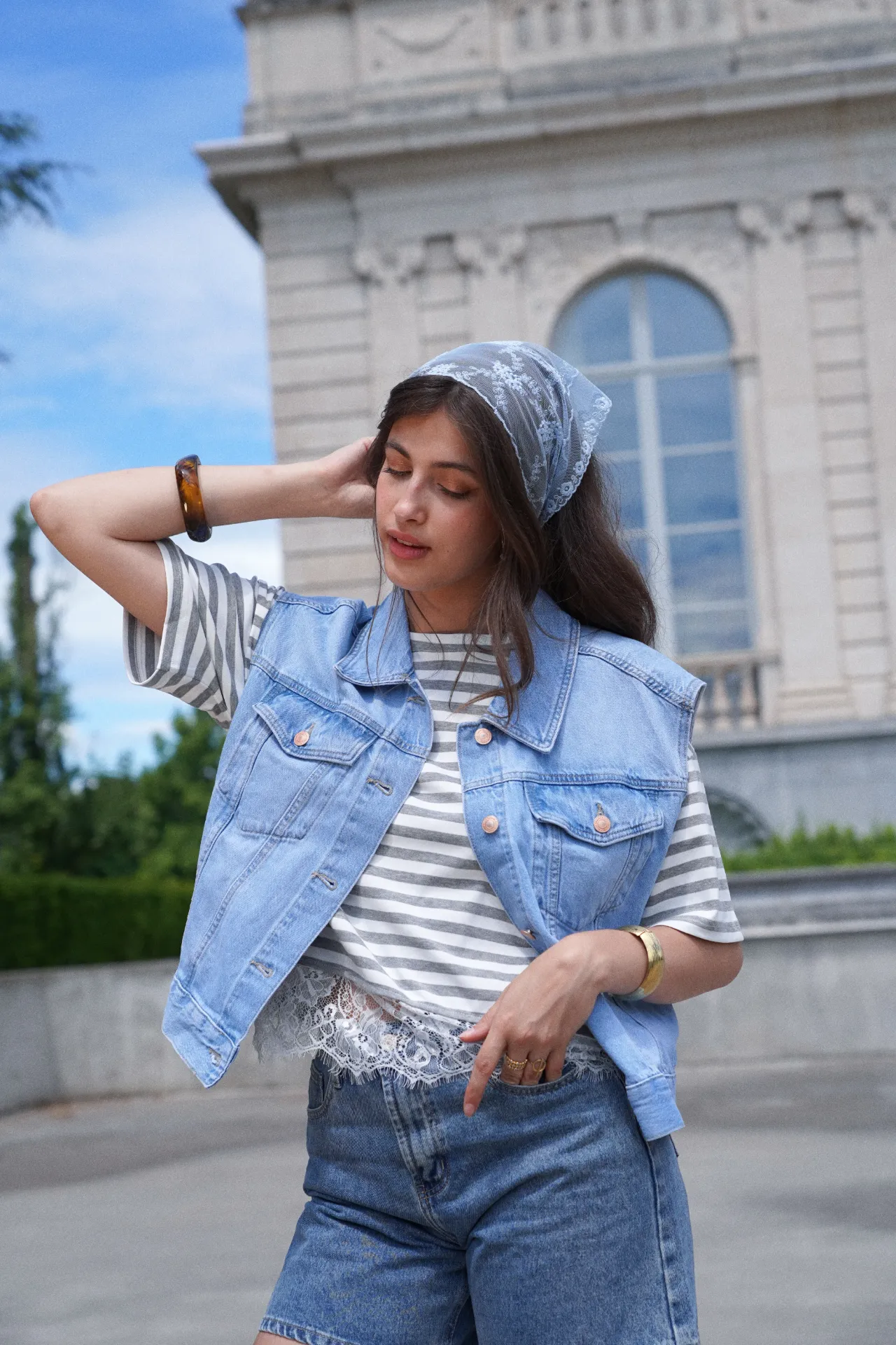 ROBYN BLEU - Veste sans manches