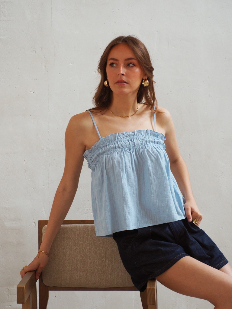 Top MUNA bleu clair (XS)