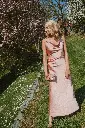 Robe satinée JAHIA rose 