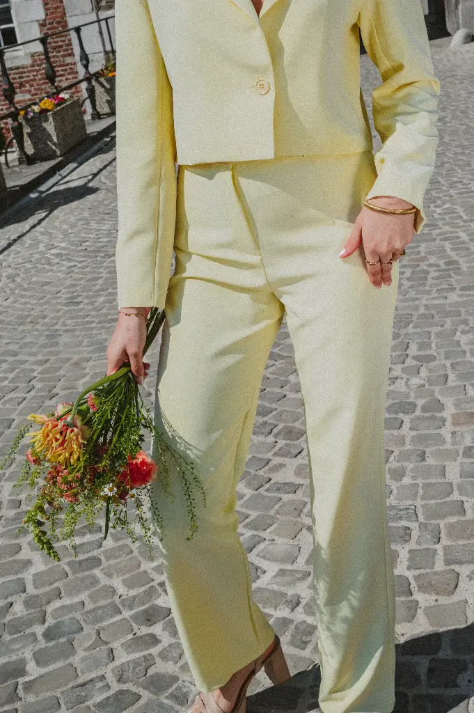 Pantalon DONATO geel