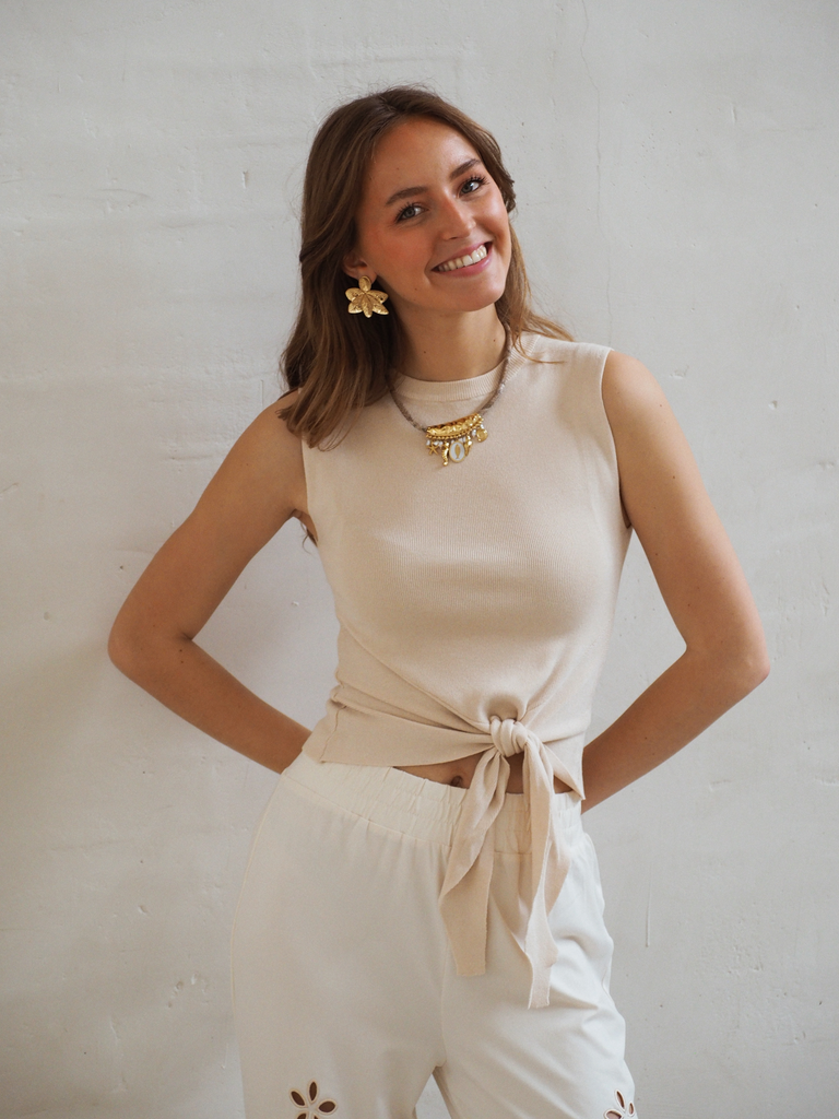Top CIRKELINE beige 