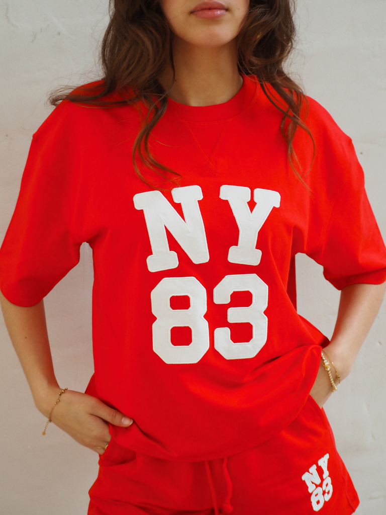 T-shirt NEW-YORK rouge  (XS)