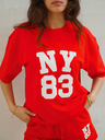 T-shirt NEW-YORK rouge 