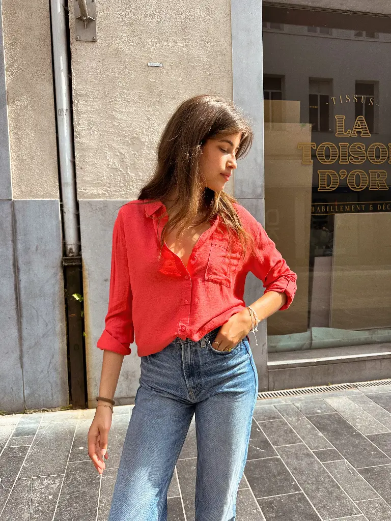 Chemise CAYA corail