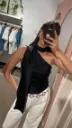 Top foulard AKIRA noir
