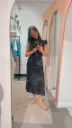 Jupe LOREN noir/pois blancs