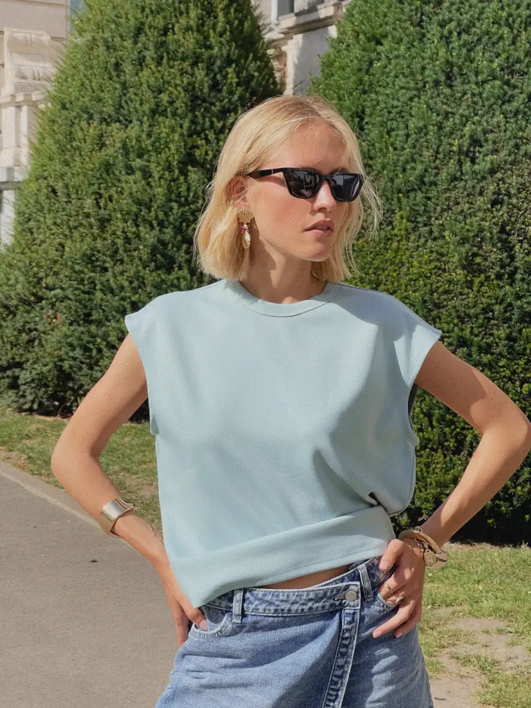 T-shirt LUCIA bleu (XS)