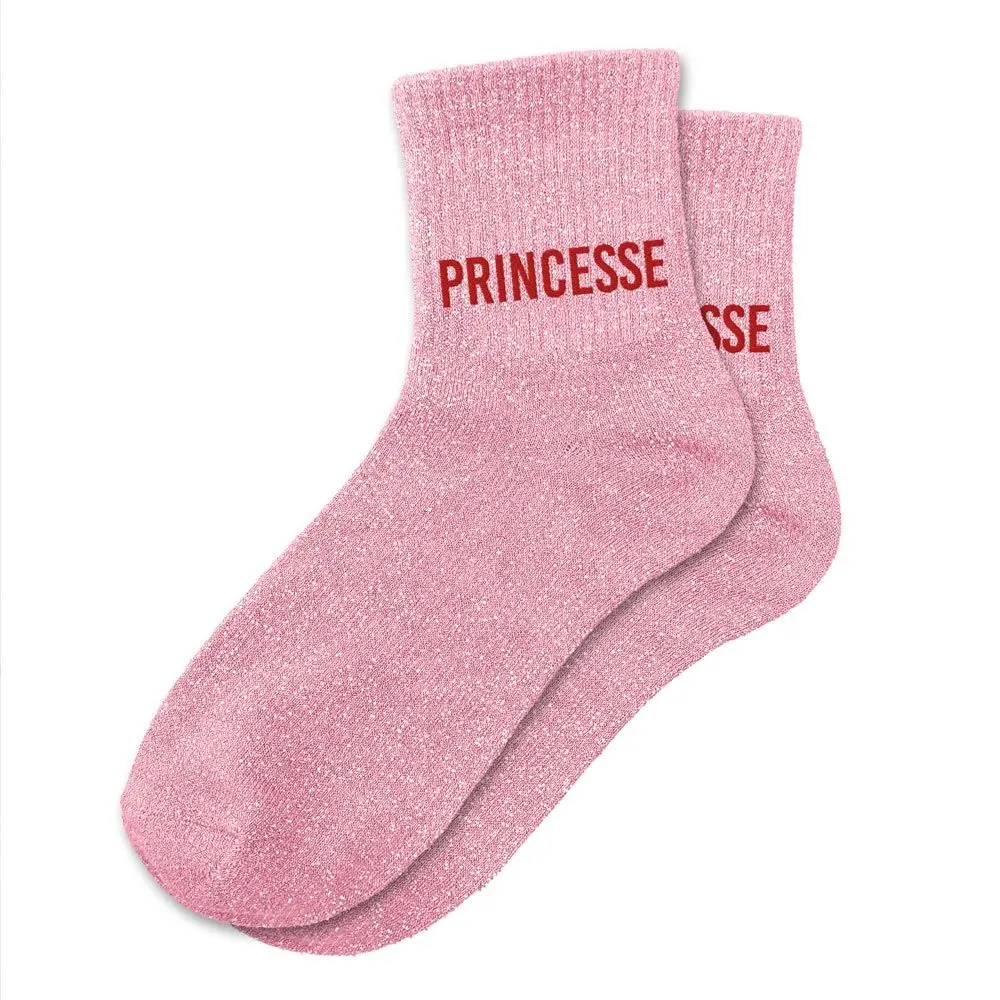 [CD10017V16-3609810118874] Chaussettes PRINCESSE à paillettes