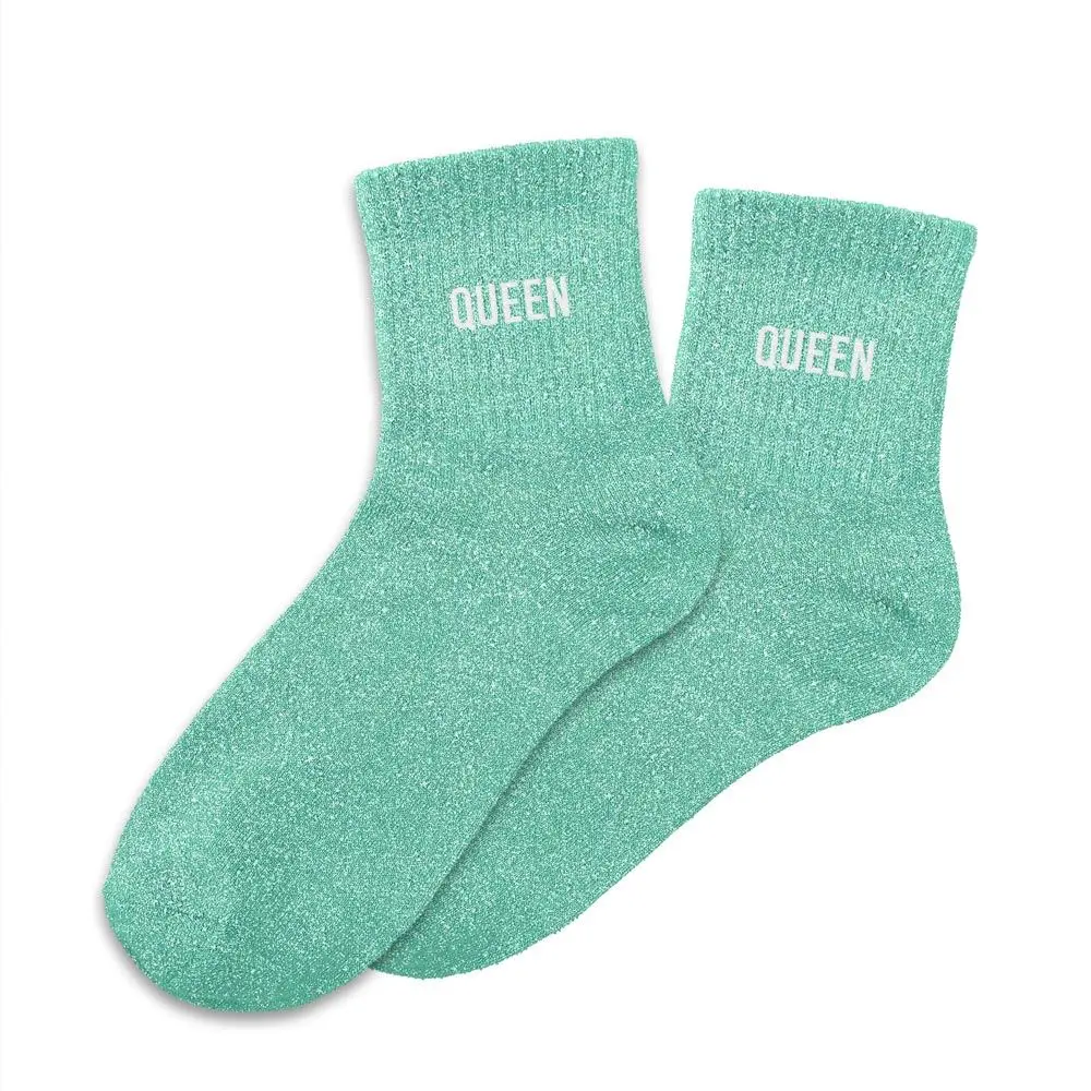 Chaussettes QUEEN à paillettes 