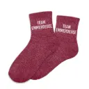 Chaussettes TEAM EMMERDEUSE à paillettes
