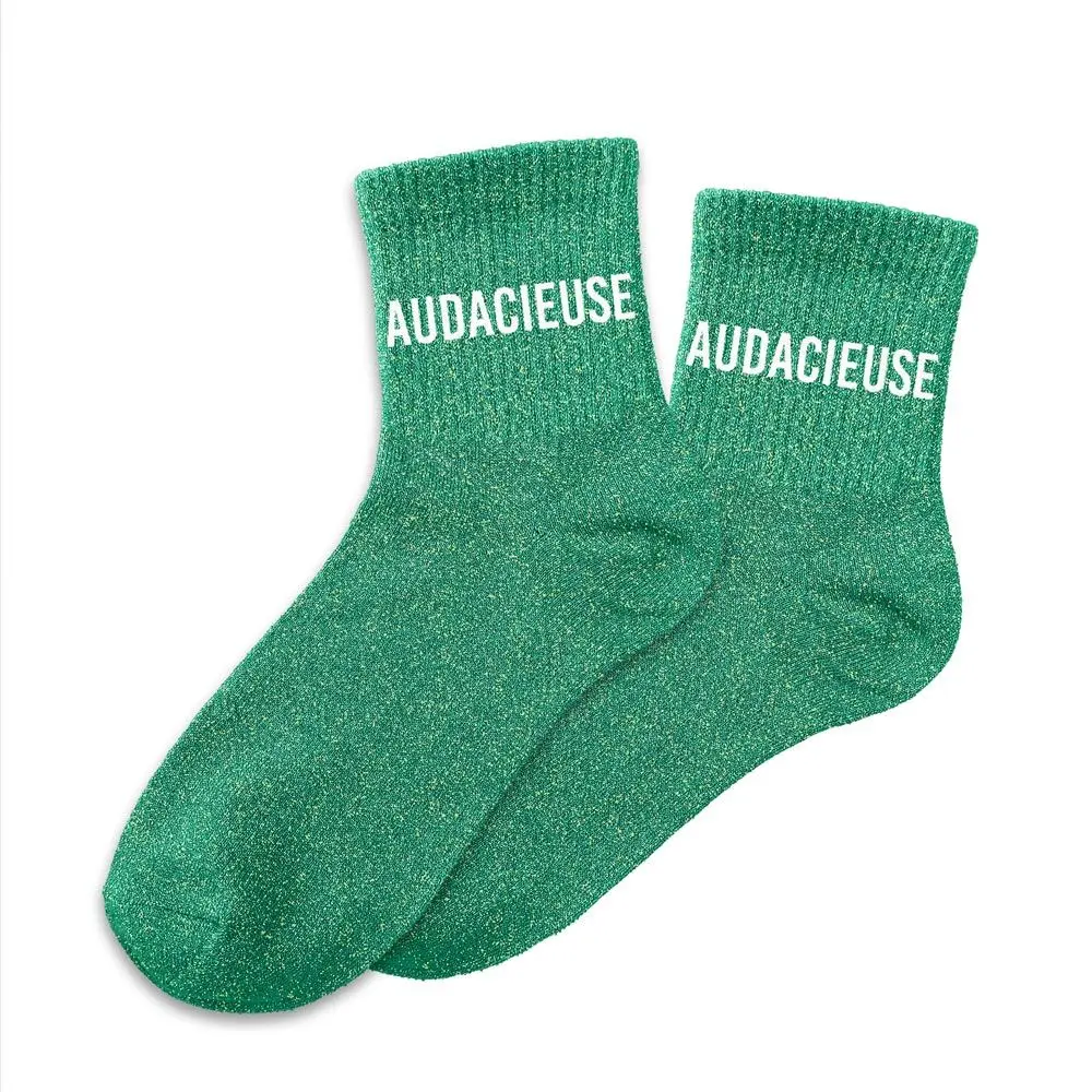 Chaussettes AUDACIEUSE à paillettes