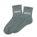 Chaussettes SPORTIVE kaki à paillettes