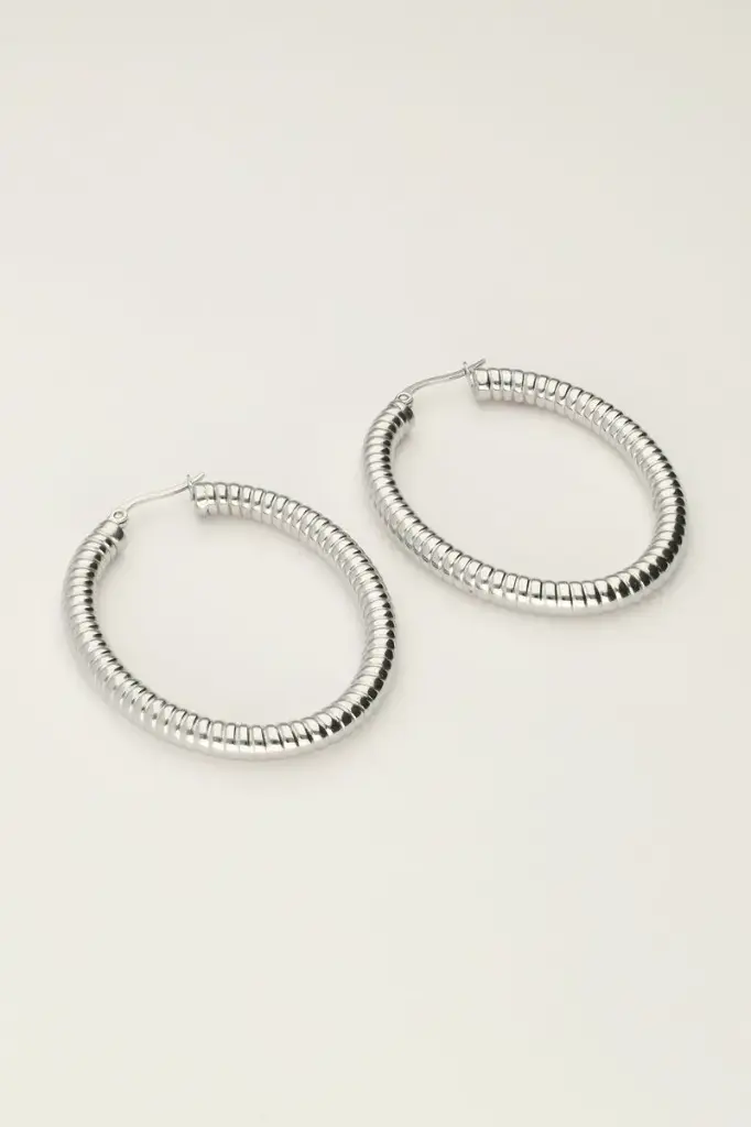 Boucles d'oreilles CLEA argenté