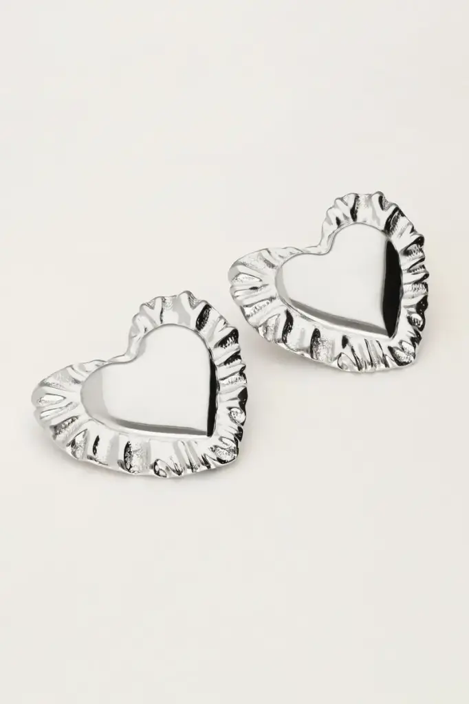 Boucles d'oreilles HEART argenté