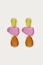 Boucles d'oreilles SORYA rose/jaune/orange