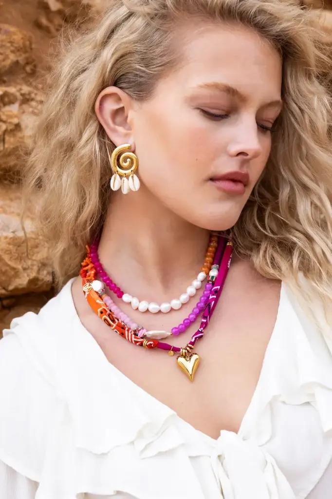 Collier IRIS or/bandana