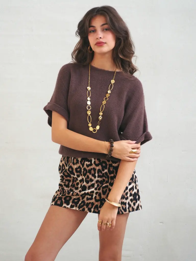 Jupe/short SACHA léopard (S/M)