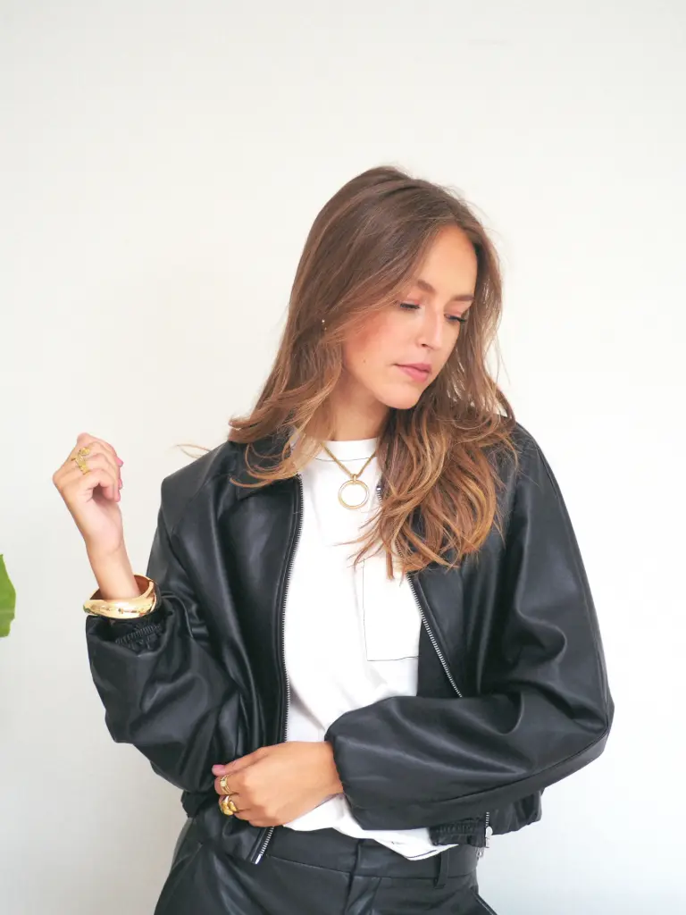 Bomber SARAMY simili/noir