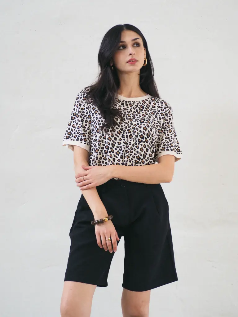 T-shirt MELINA léopard (S/M)