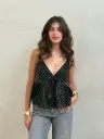 Top GABRIELLE à sequins