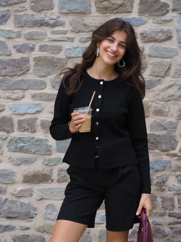 Cardigan PRIME noir (XS)