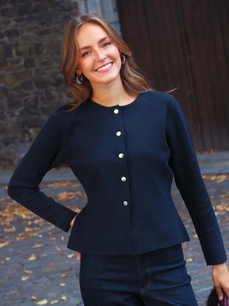 Cardigan PRIME bleu marine (XS)