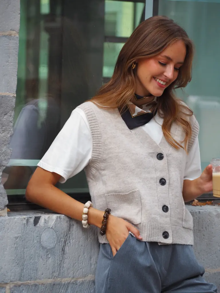 Gilet LIFE beige (XS)