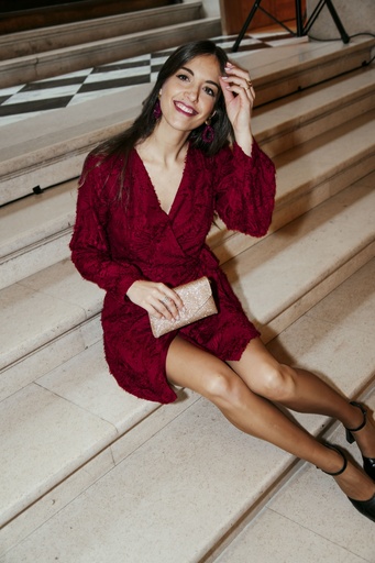 Robe ALICIA bordeaux