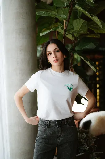 T-shirt LOVERS CLUB blanc