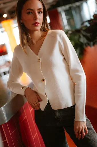 Pull ANTOINE blanc cassé