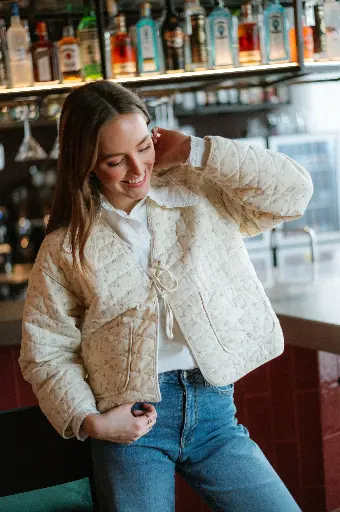 Veste JASMINE blanc cassé
