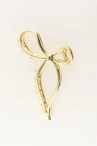 Pince à cheveux NOEUD dorée