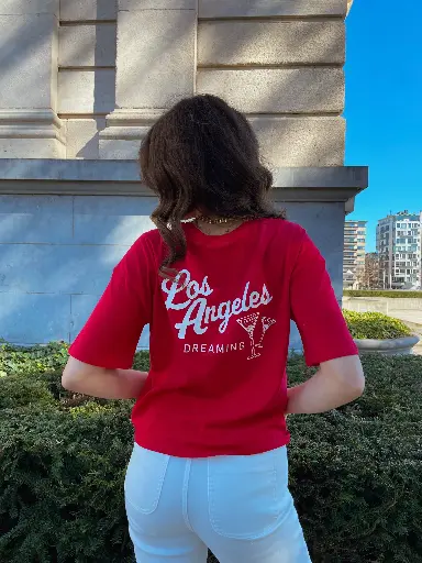 T-shirt LOS ANGELES rouge