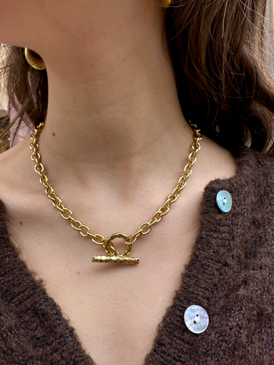 Collier KAMEA or/attache avant 
