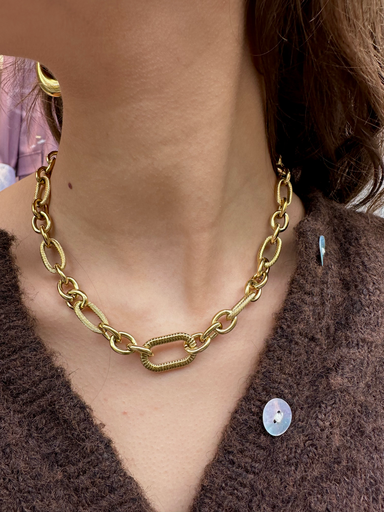 Collier FAITH or/chaine