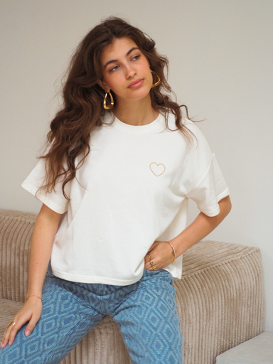 T-shirt CHILLI beige/coeur