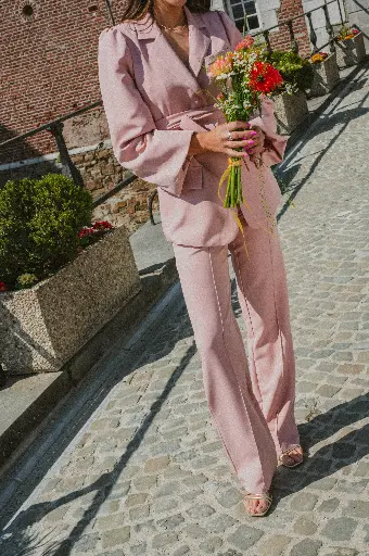 Pantalon NINA rose 