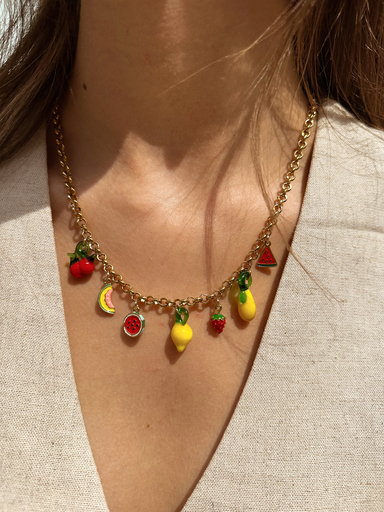 Collier LIMONE à charms citron