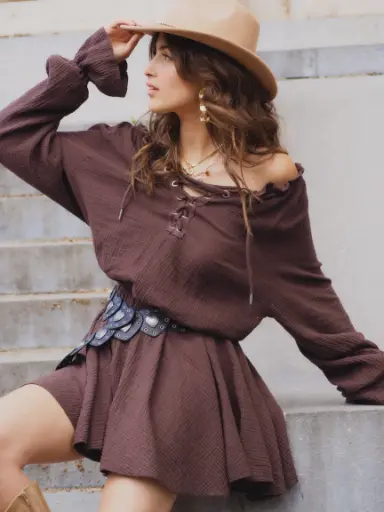 Combishort ADDISON brun chocolat