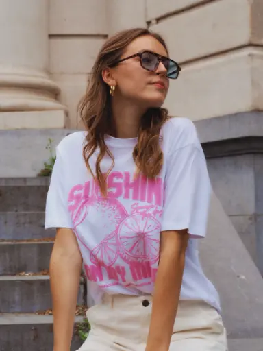 T-shirt SUNSHINE blanc